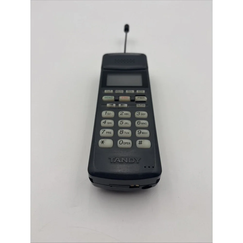 Vintage Tandy CT-350 Brick Cellular Phone Model 17-1060A Gray Retro Tech